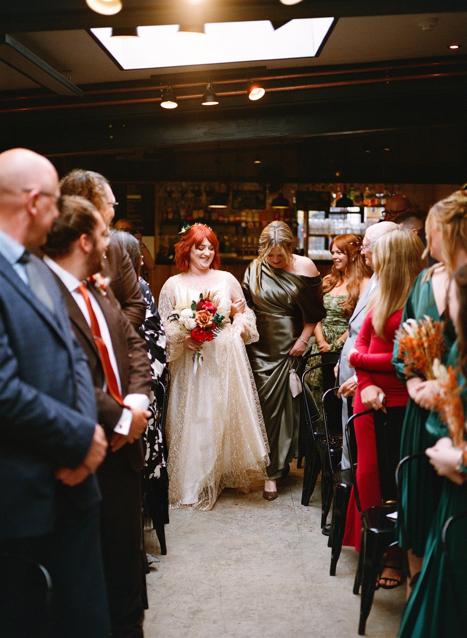 Wedding film photography, 32mm, 120 Ivy and pine photography
